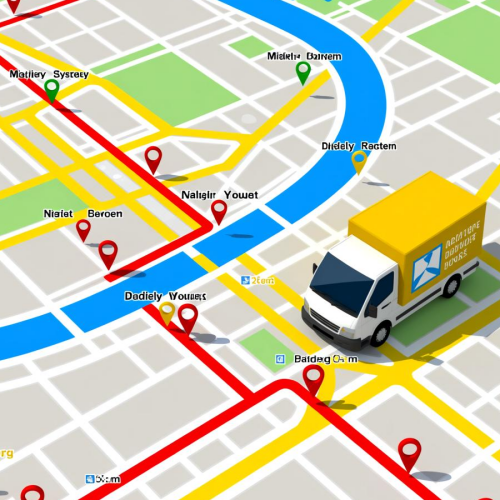 智能配送路线规划图